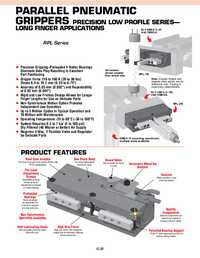 Thumbnail of document Data Sheet - RPL-3M Parallel Pneumatic Grippers - Low Profile